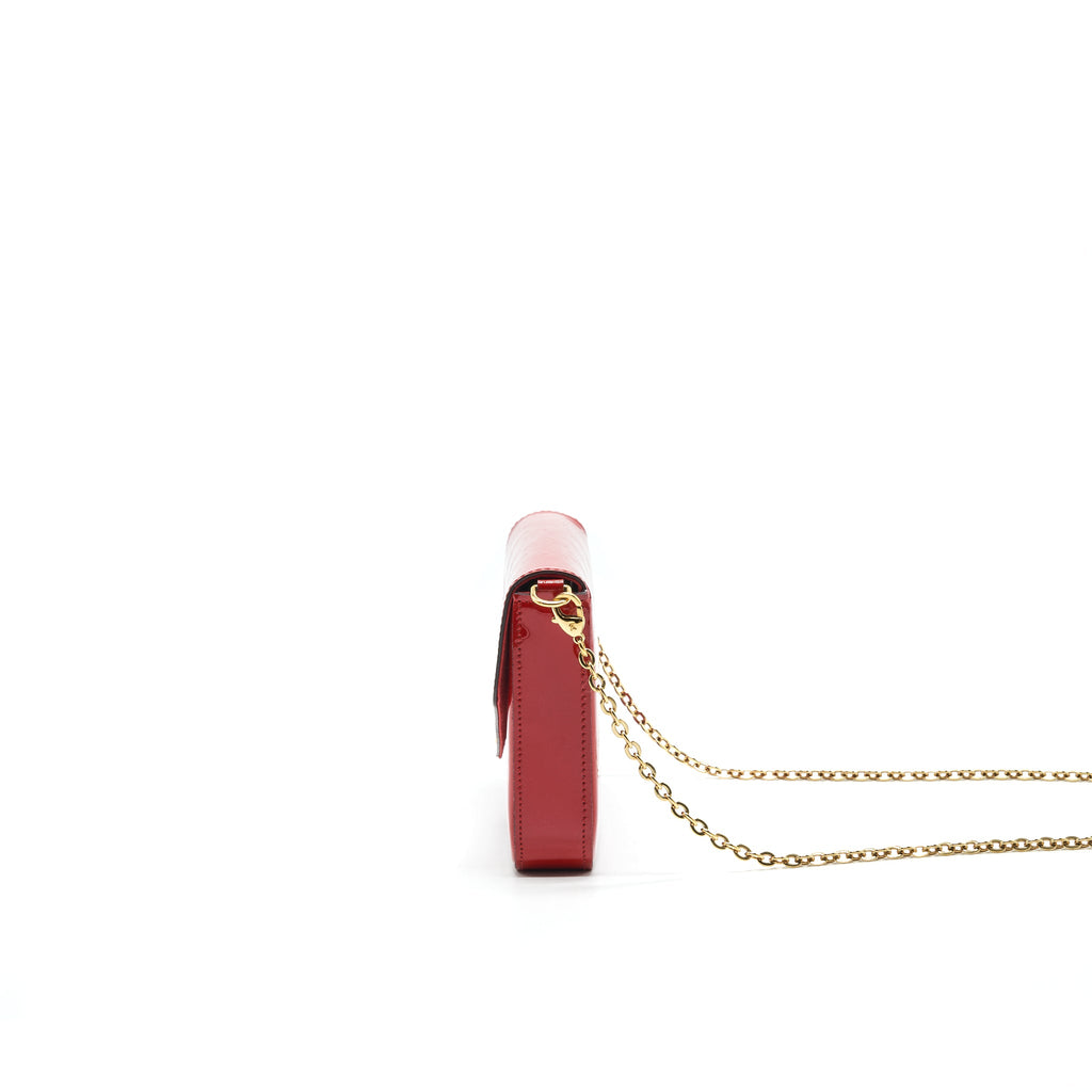 LOUIS VUITTON POCHETTE FELICIE MONOGRAM PATENT LEATHER