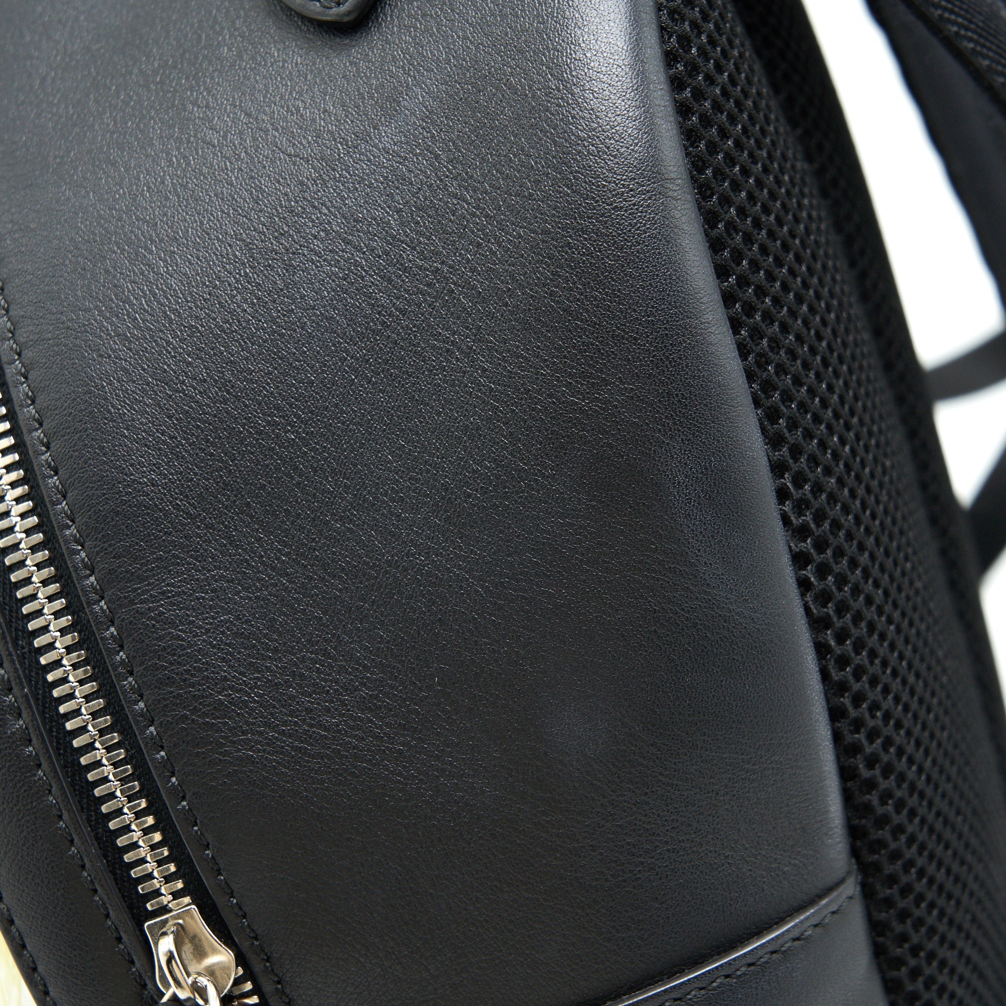 FENDI MONSTER BACKPACK IN BLACK WITH YELLOW FUR
