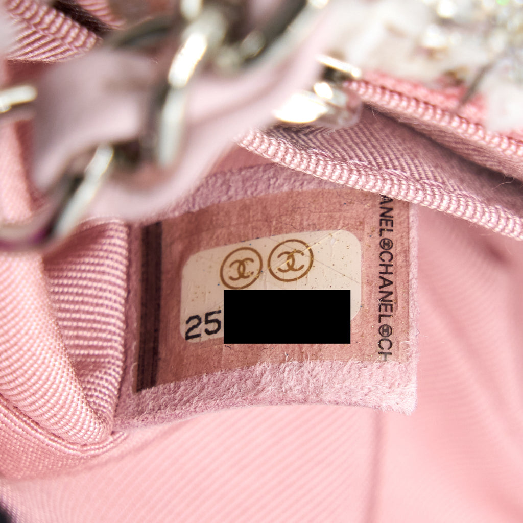 CHANEL SEASONAL MINI RECTANGULAR FLAP BAG TWEED PINK/MULTICOLOUR SHW