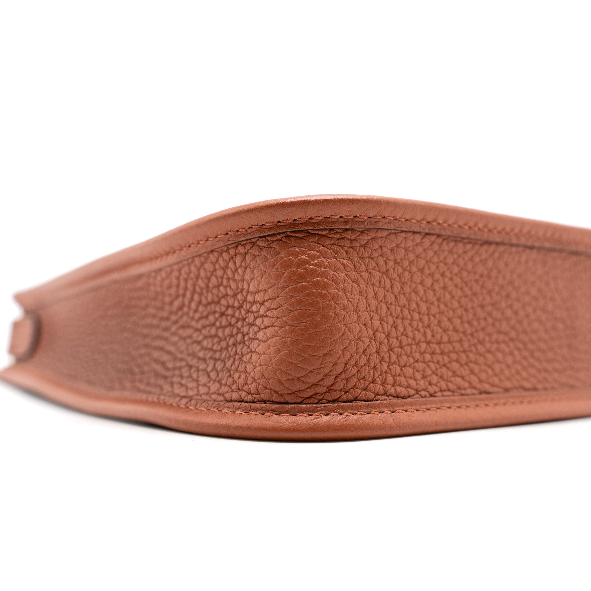 HERMES MINI EVELYN CLEMENCE CUIVRE/CHAI/NATA/BLUE BRUME GHW