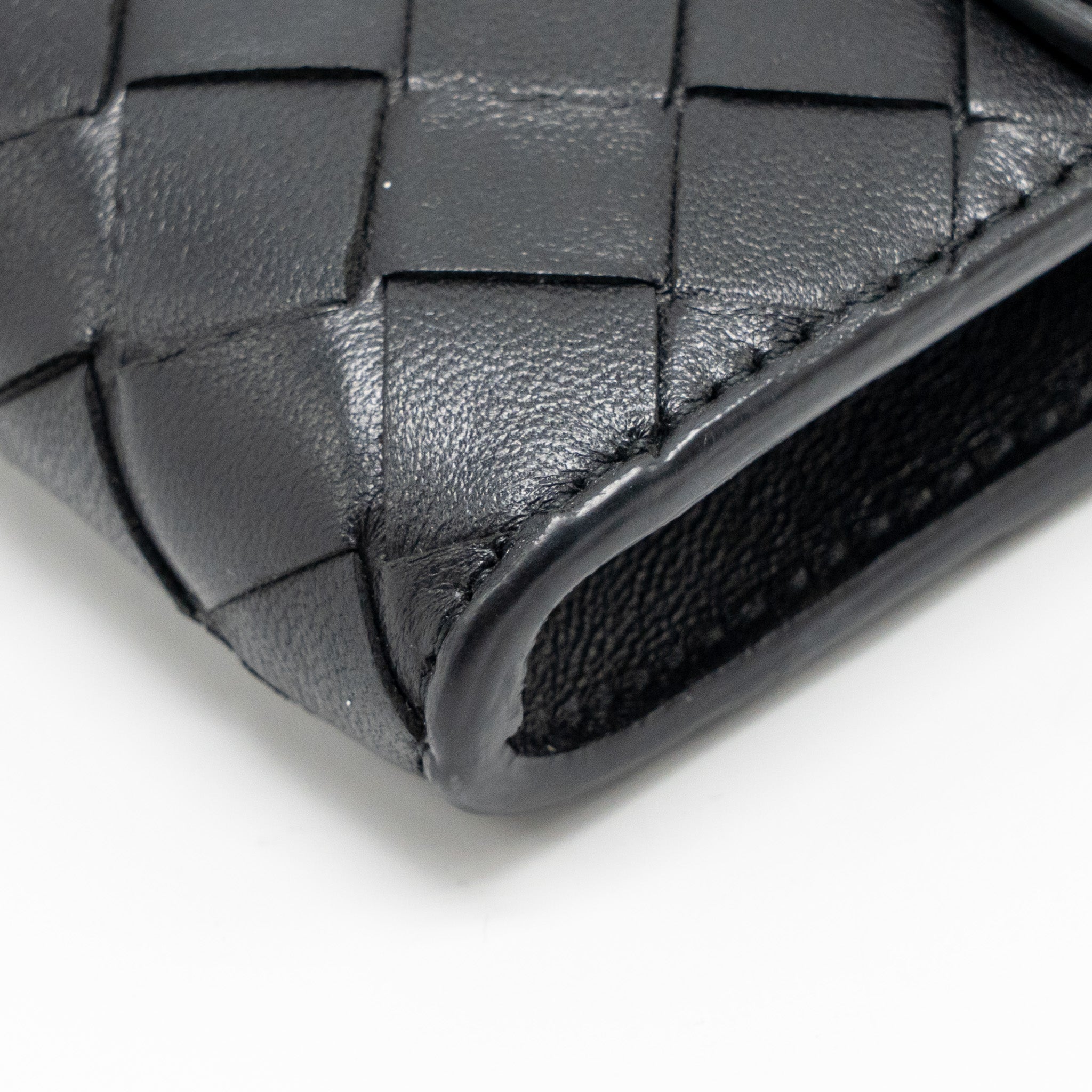 BOTTEGA VENETA ANDIAMO CLUTCH INTRECCIATO CALFSKIN BLACK GHW