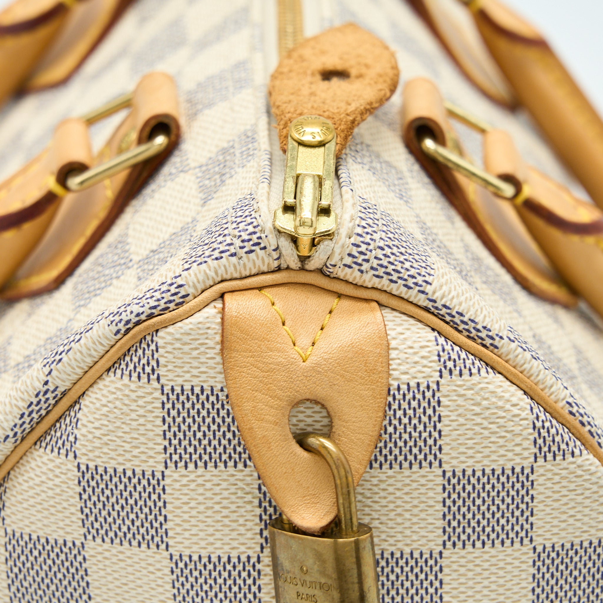LOUIS VUITTON SPEEDY 25 DAMIER AZUR CANVAS GHW