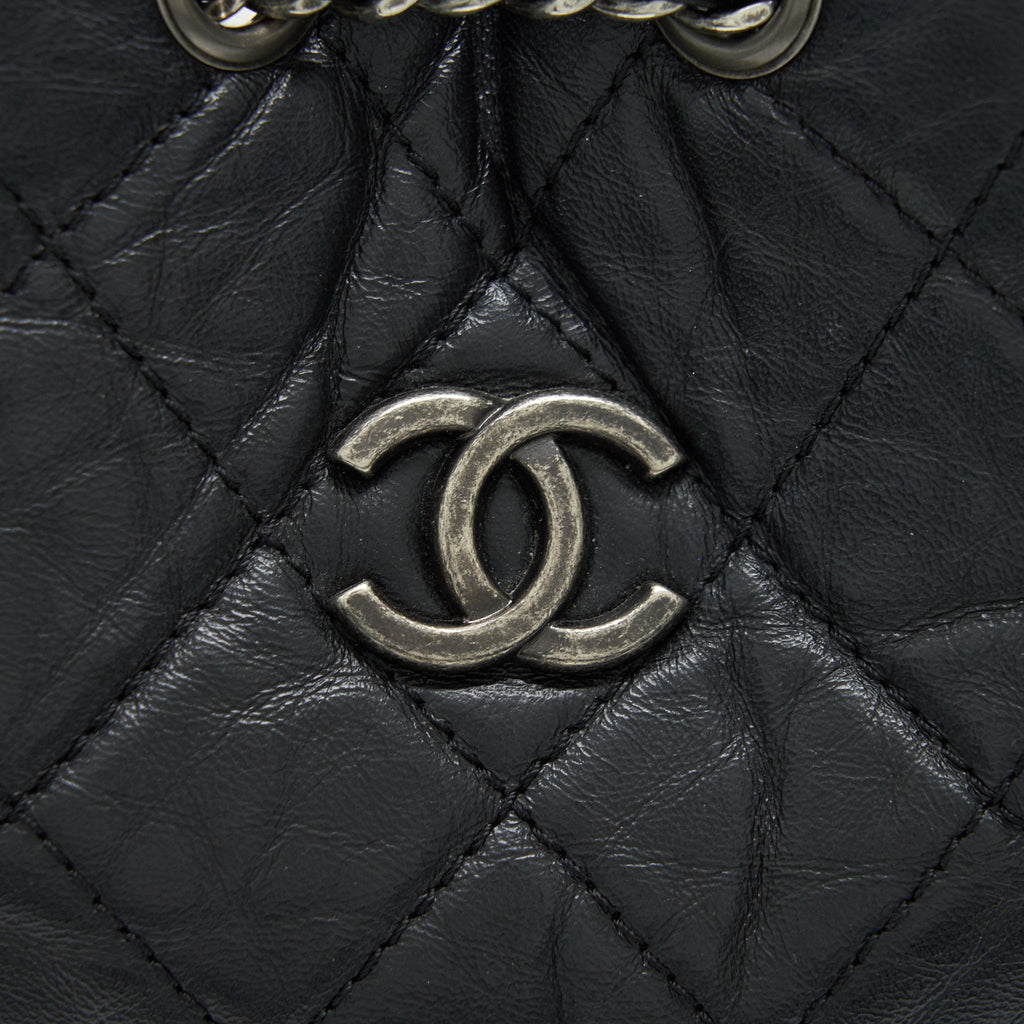 CHANEL SMALL GABRIELLE BACKPACK BLACK DOUBLE COLOUR HARDWARE