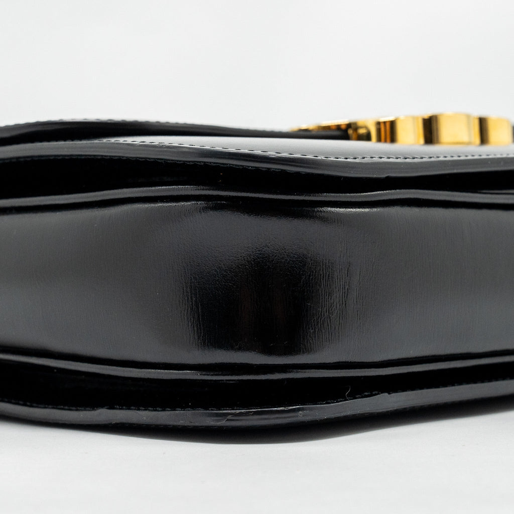 CELINE CLASSIC TRIOMPHE BAG SHINY CALFSKIN BLACK GHW