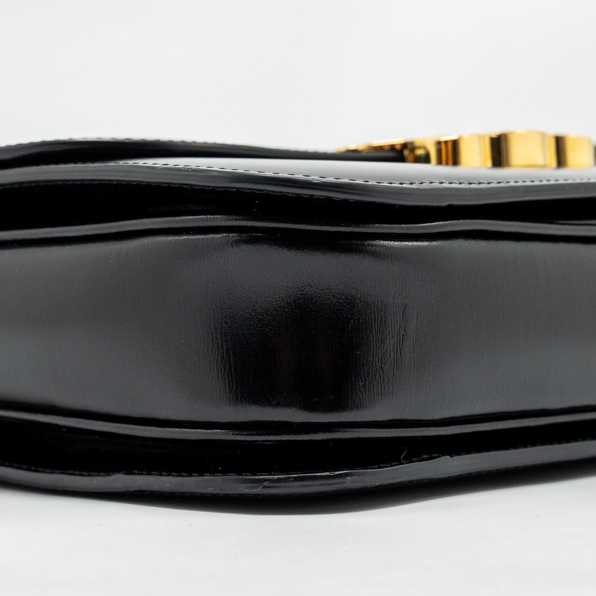 CELINE CLASSIC TRIOMPHE BAG SHINY CALFSKIN BLACK GHW