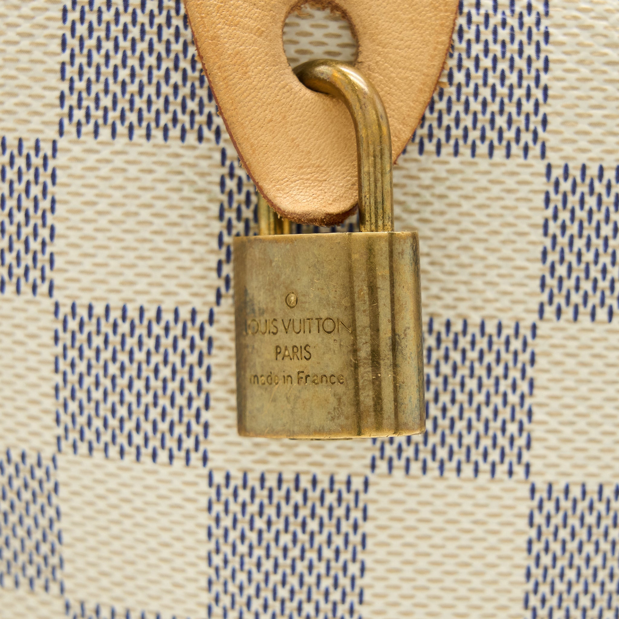 LOUIS VUITTON SPEEDY 25 DAMIER AZUR CANVAS GHW