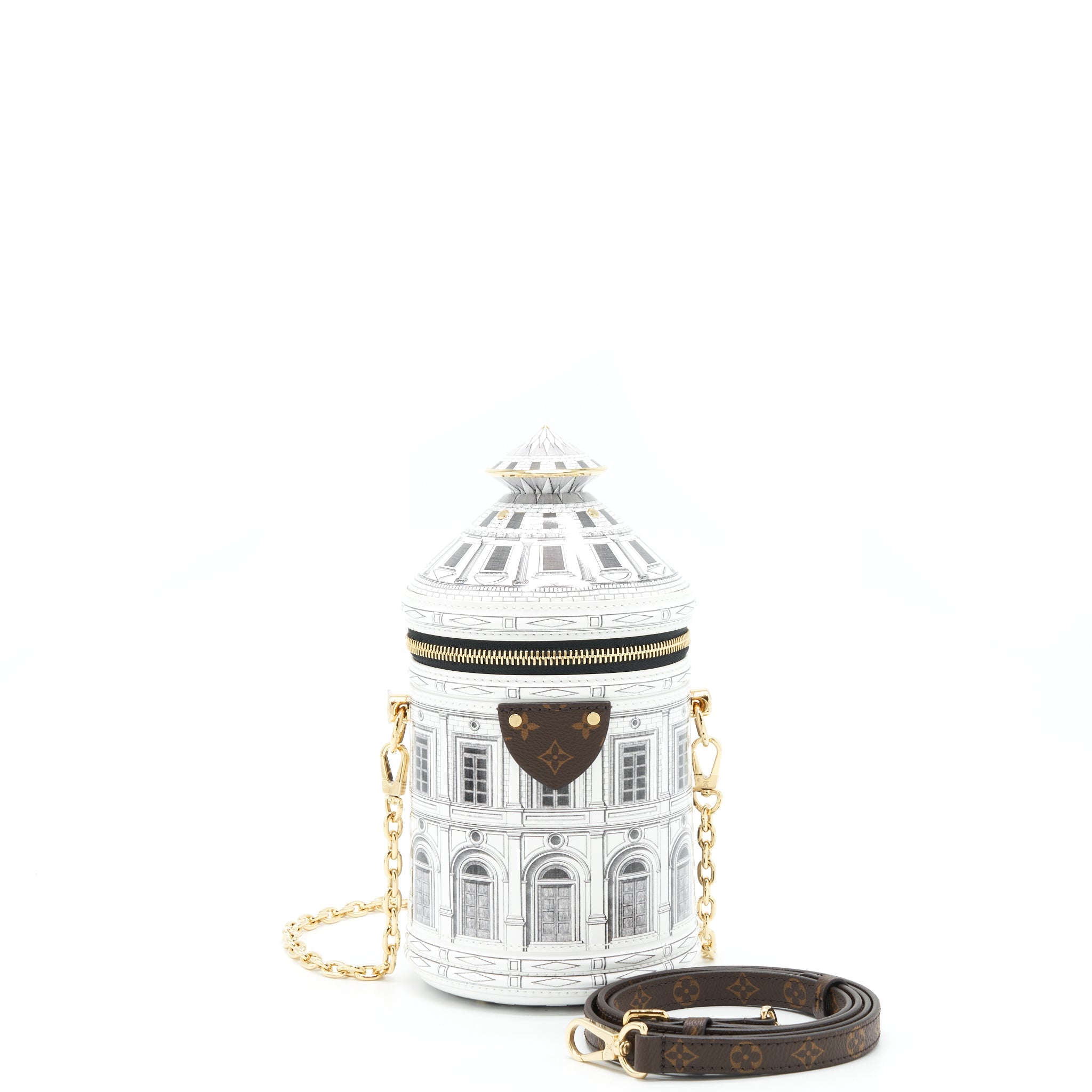 LOUIS VUITTON CANNES VASE ARCHITETTURA PATENT MULTICOLOUR GHW
