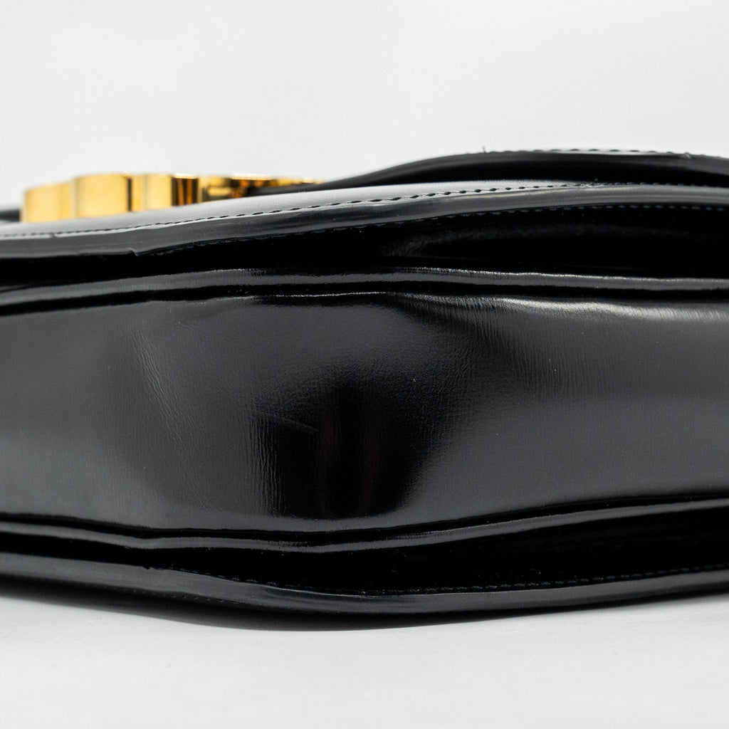 CELINE CLASSIC TRIOMPHE BAG SHINY CALFSKIN BLACK GHW