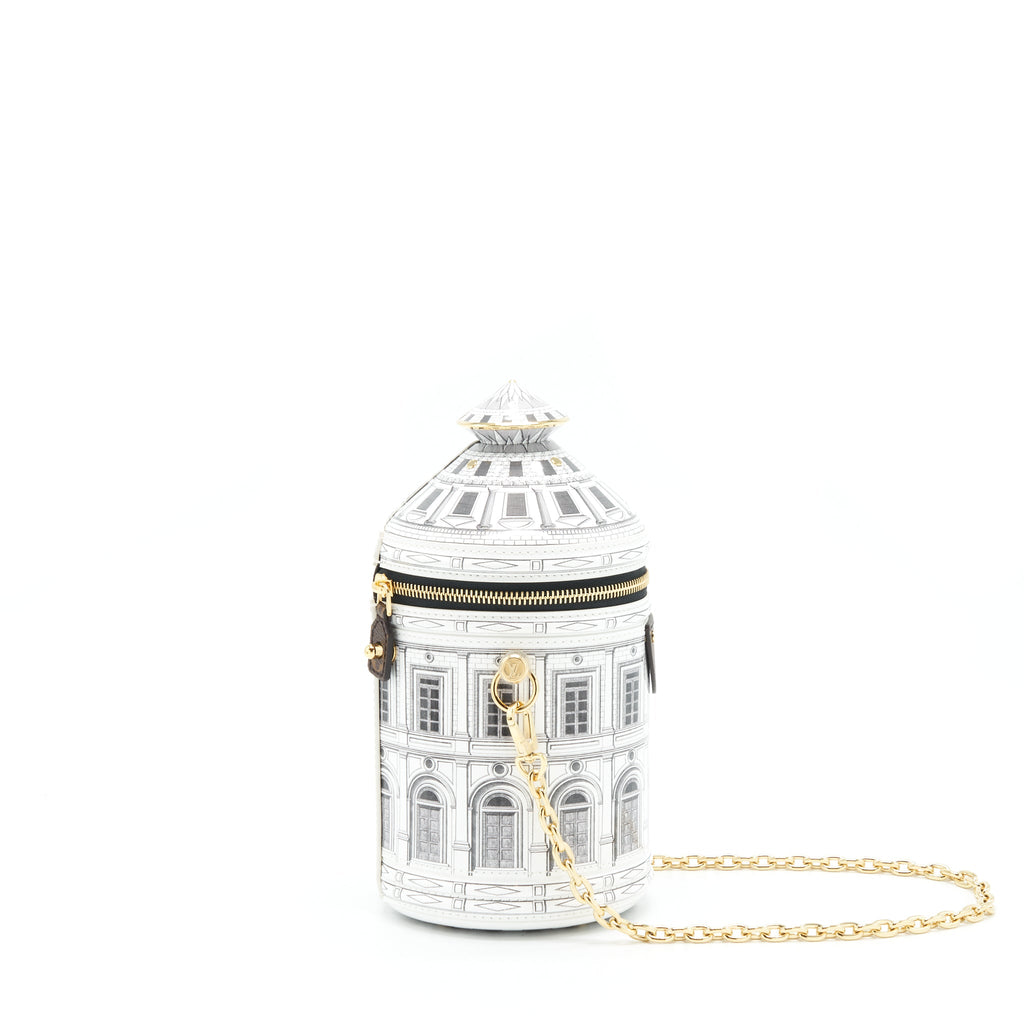 LOUIS VUITTON CANNES VASE ARCHITETTURA PATENT MULTICOLOUR GHW