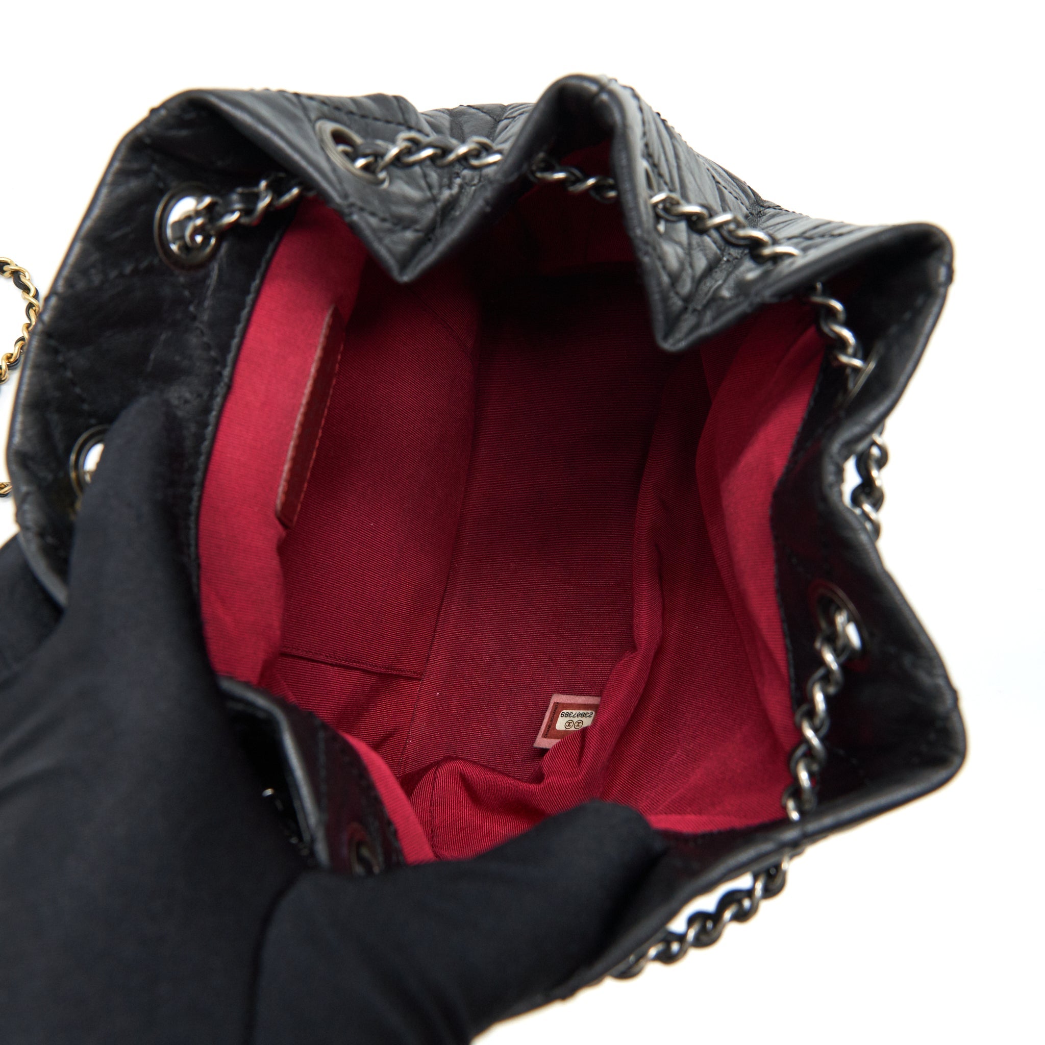 CHANEL SMALL GABRIELLE BACKPACK BLACK DOUBLE COLOUR HARDWARE