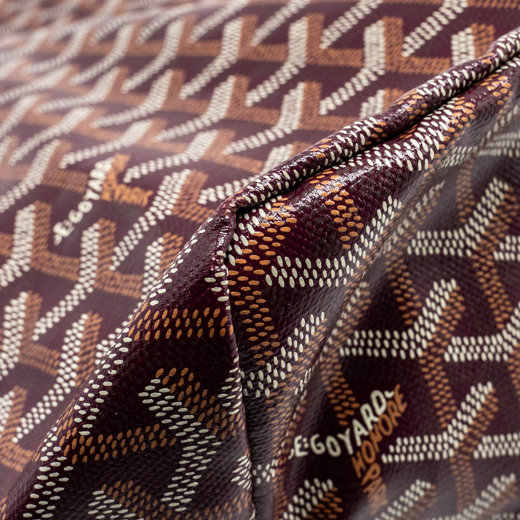 GOYARD SAINT LOUIS GM TOTE BAG GOYARDINE CANVAS/CALFSKIN BURGUNDY SHW