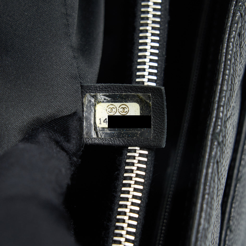 CHANEL GRAND SHOPPING TOTE CAVIAR BLACK SHW