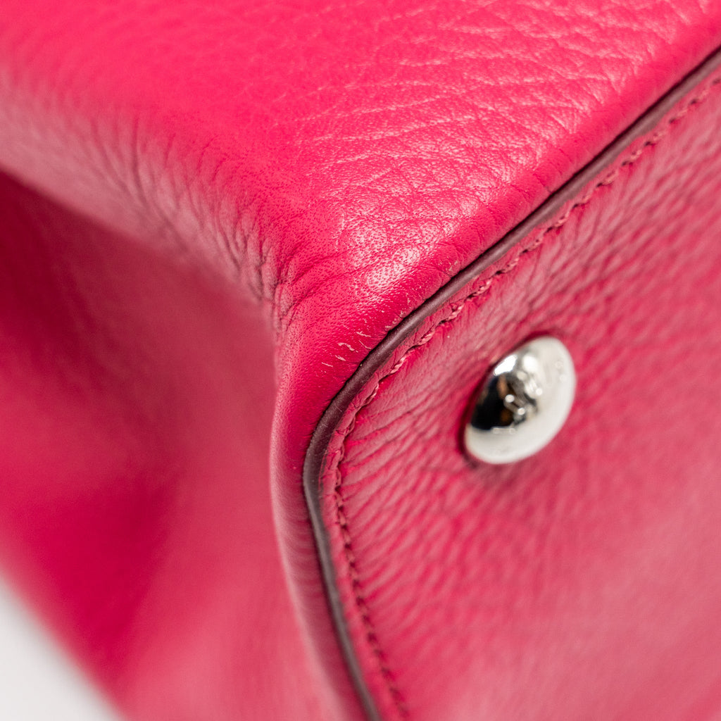 LOUIS VUITTON CAPUCINES TAURILLON HOT PINK SHW