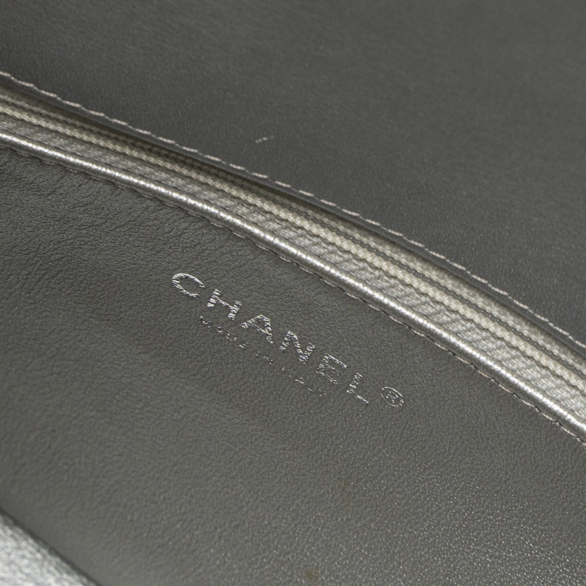 CHANEL FILIGREE FLAP BAG CAVIAR SILVER SHW