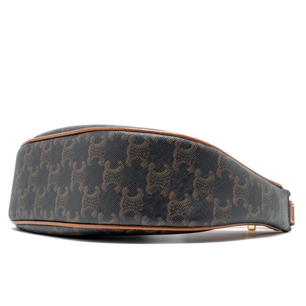 CELINE AVA BAG TRIOMPHE CANVAS TAN GHW