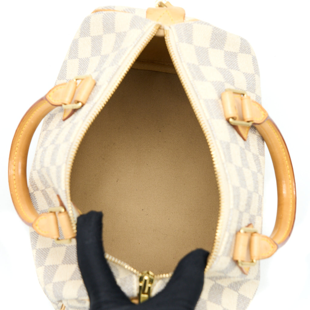 LOUIS VUITTON SPEEDY 25 DAMIER AZUR CANVAS GHW
