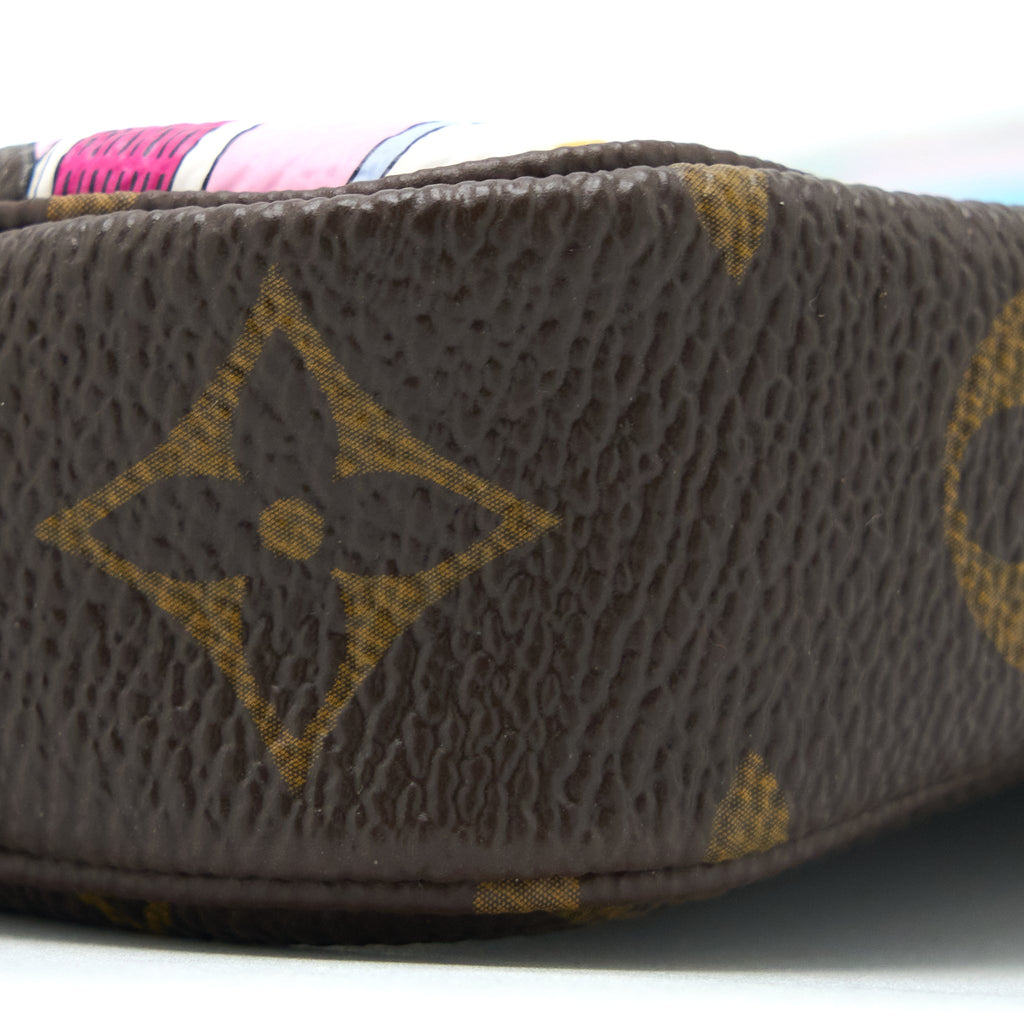 LOUIS VUITTON VIVIENNE HOLIDAYS MINI POCHETTE ACCESSORIES MONOGRAM CANVAS/MULTICOLOR GHW