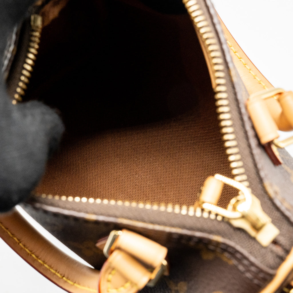 LOUIS VUITTON NANO SPEEDY MONOGRAM CANVAS GHW