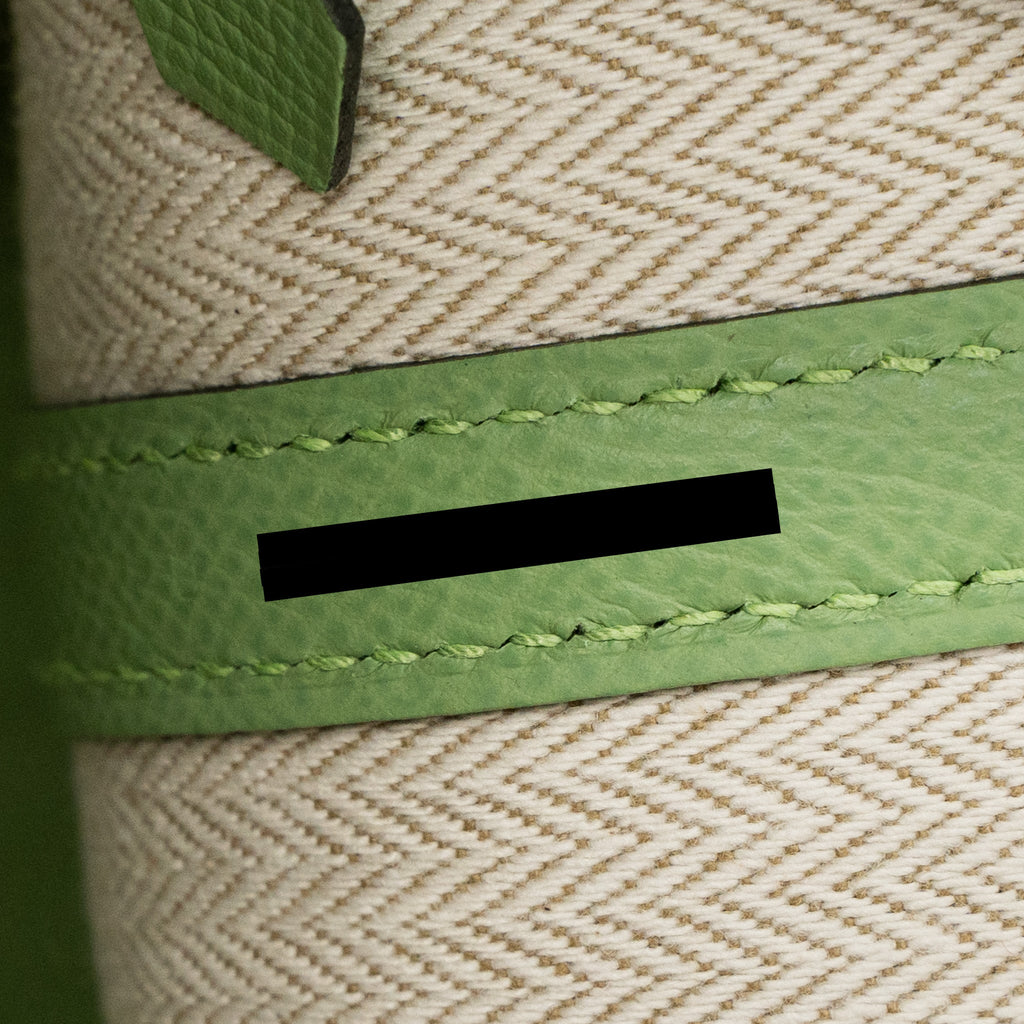 HERMES GARDEN PARTY 30 EPSOM VERT CRIQUET SHW
