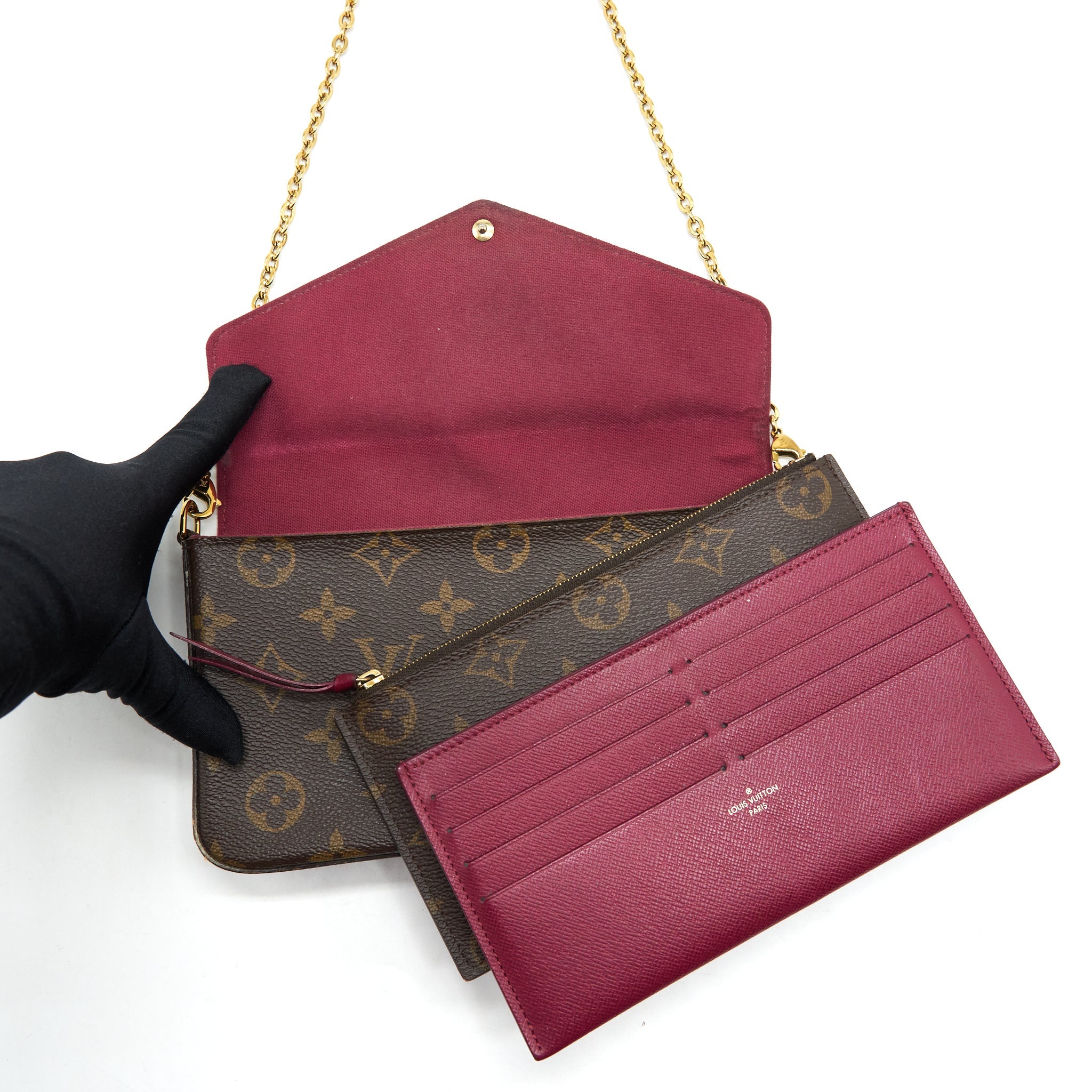 LOUIS VUITTON FELICIE POCHETTE MONOGRAM CANVAS GHW