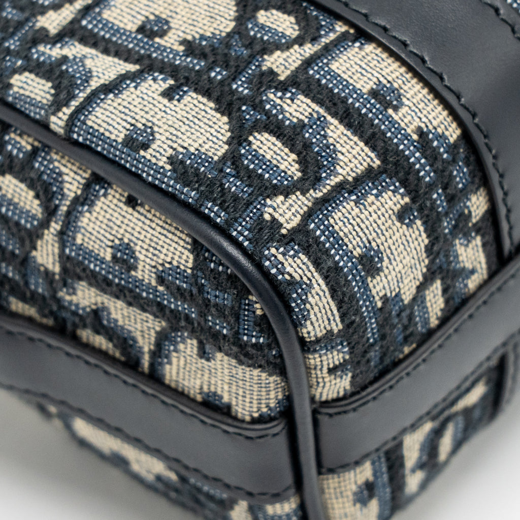 DIOR GROOVE 17 NANO BAG DIOR OBLIQUE JACQUARD BLUE GHW