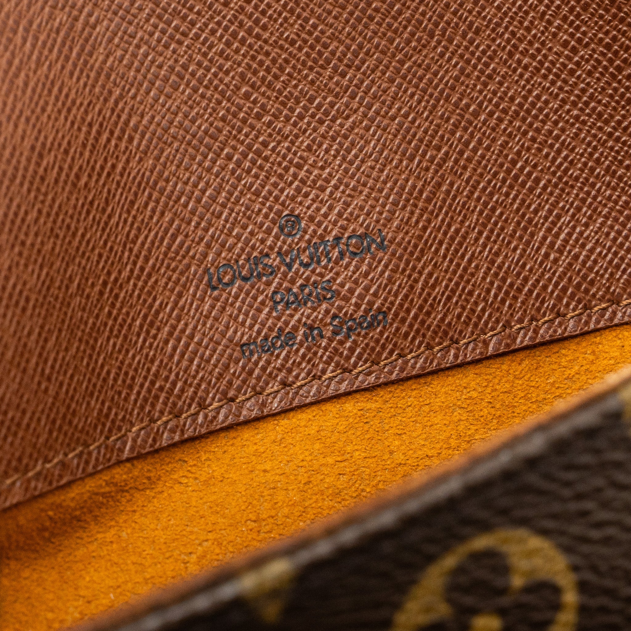 LOUIS VUITTON VINTAGE VERTICAL CROSSBODY FLAP BAG MONOGRAM CANVAS GHW