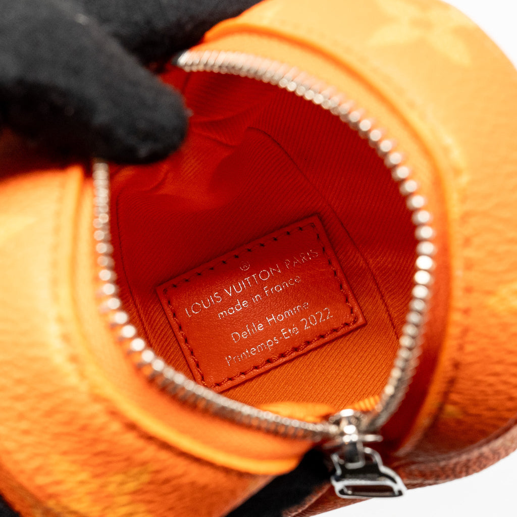 LOUIS VUITTON ORANGE POUCH MONOGRAM CANVAS/LEATHER ORANGE SHW