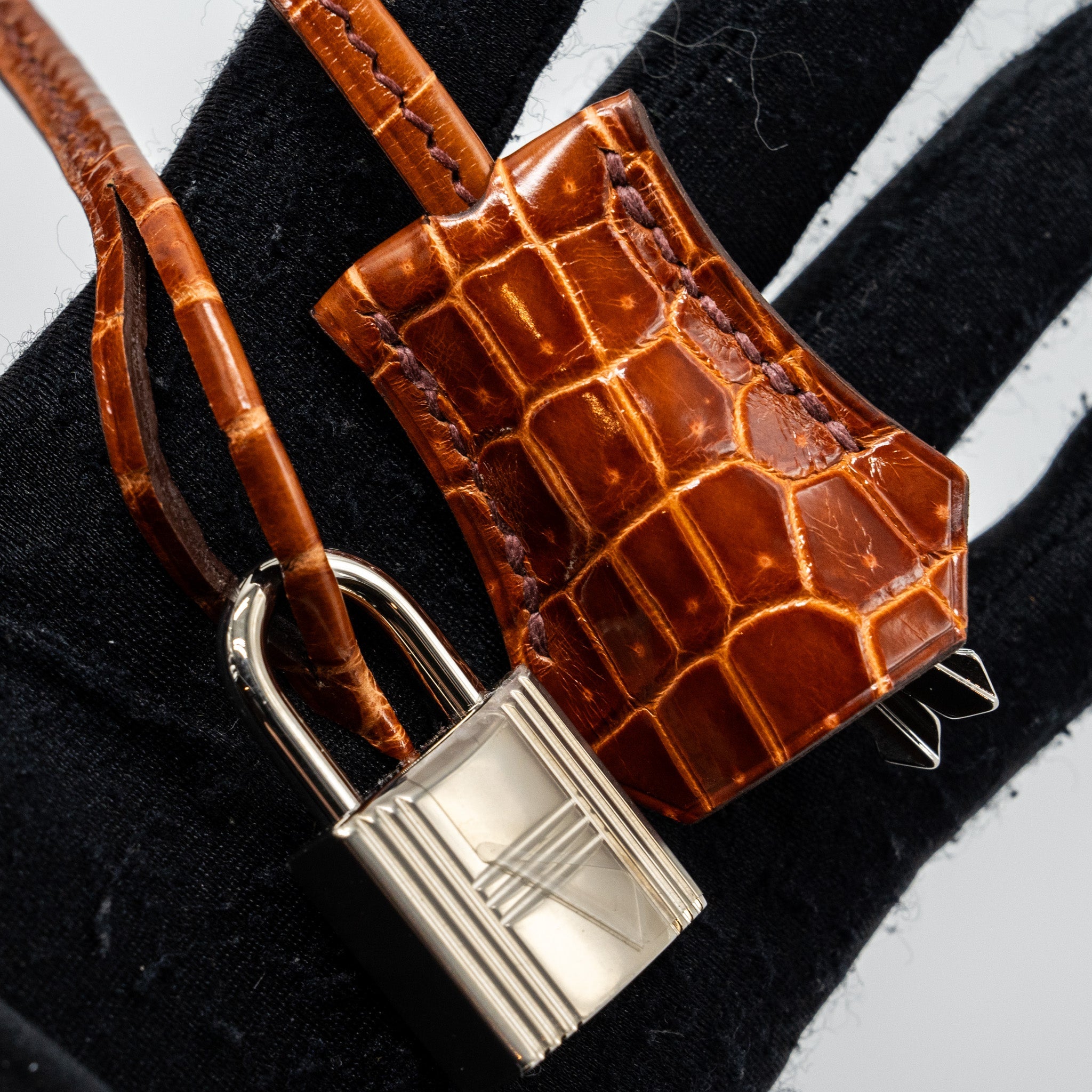 HERMES BIRKIN TOUCH 30 SHINY CROCODILE NILOTICUS / CHEVRE LEATHER MIEL SHW
