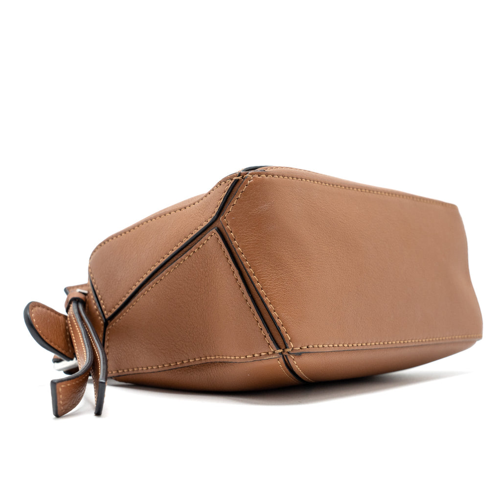 LOEWE MINI PUZZLE BAG CALFSKIN TAN SHW