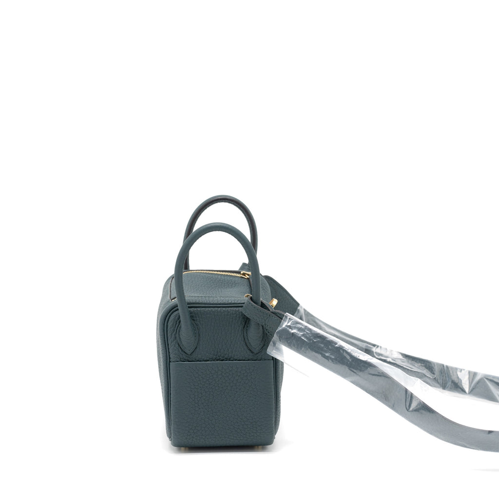 HERMES MINI LINDY CLEMENCE 6O VERT CYPRES GHW