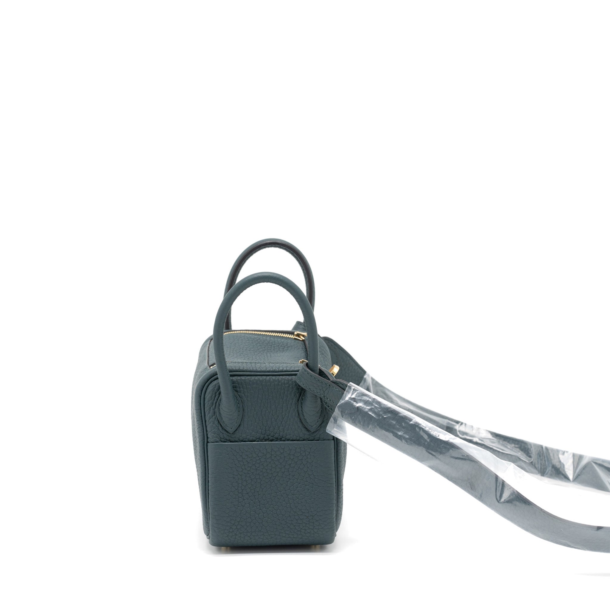 HERMES MINI LINDY CLEMENCE 6O VERT CYPRES GHW