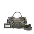 BALENCIAGA MINI CITY BAG GREY WITH GHW