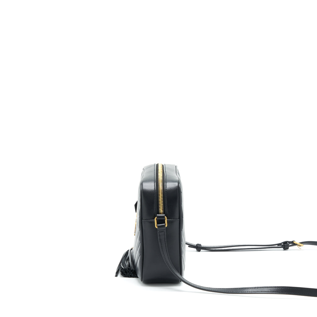 SAINT LAURENT/YSL LOU CAMERA BAG CALFSKIN BLACK GHW