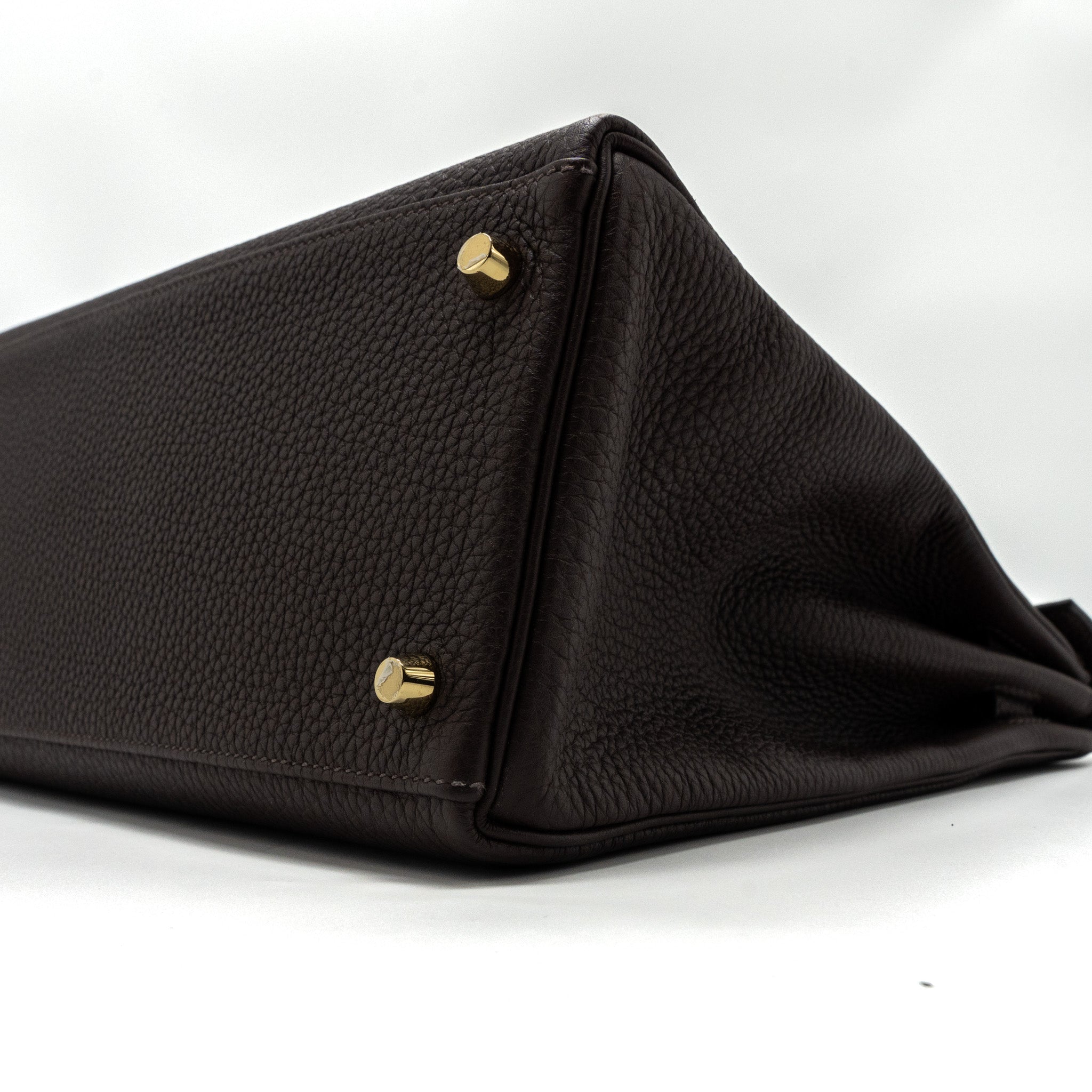 HERMES KELLY 35 TOGO CHOCOLATE GHW