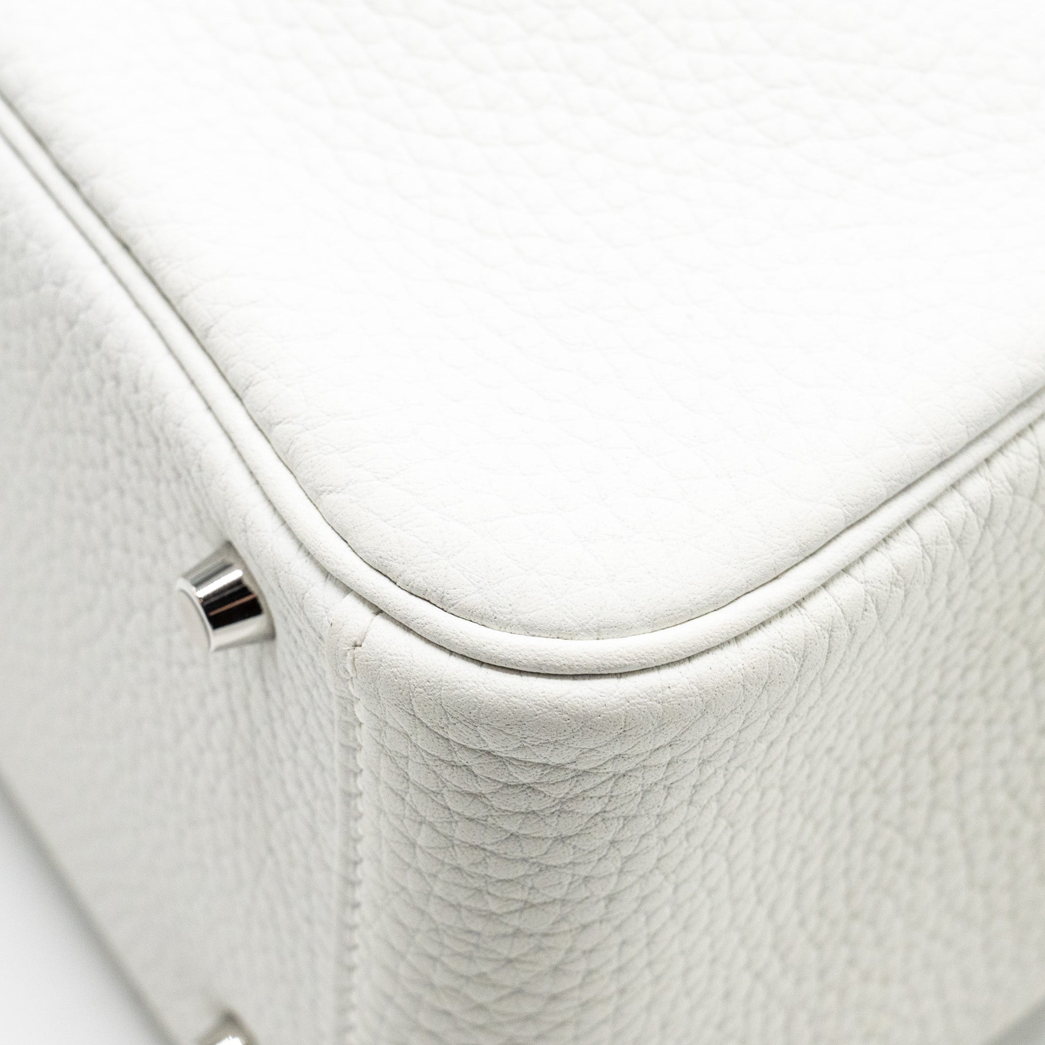 HERMES MINI LINDY CLEMENCE NEW WHITE SHW