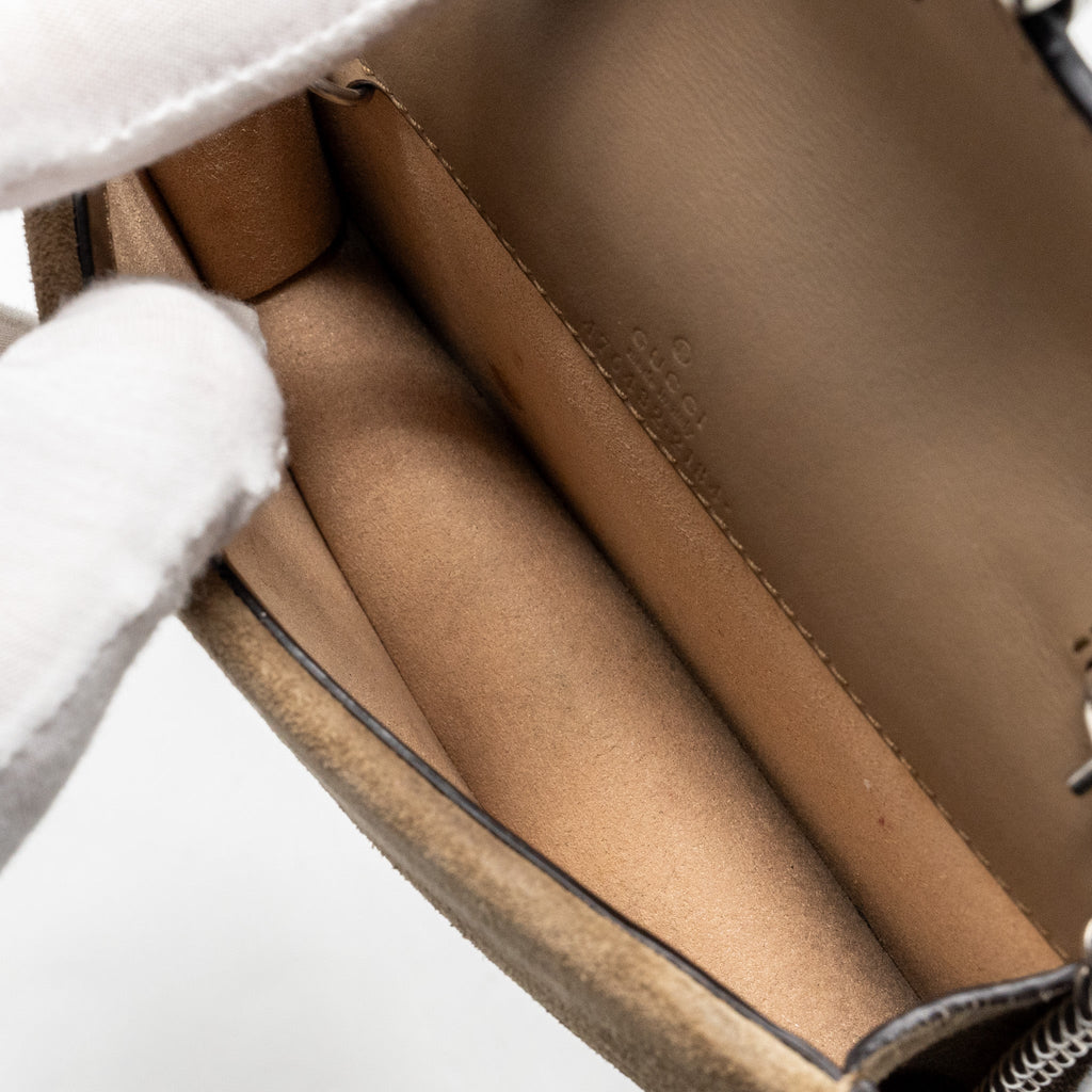 GUCCI SUPER MINI DIONYSUS GG SUPREME BAG BEIGE SHW
