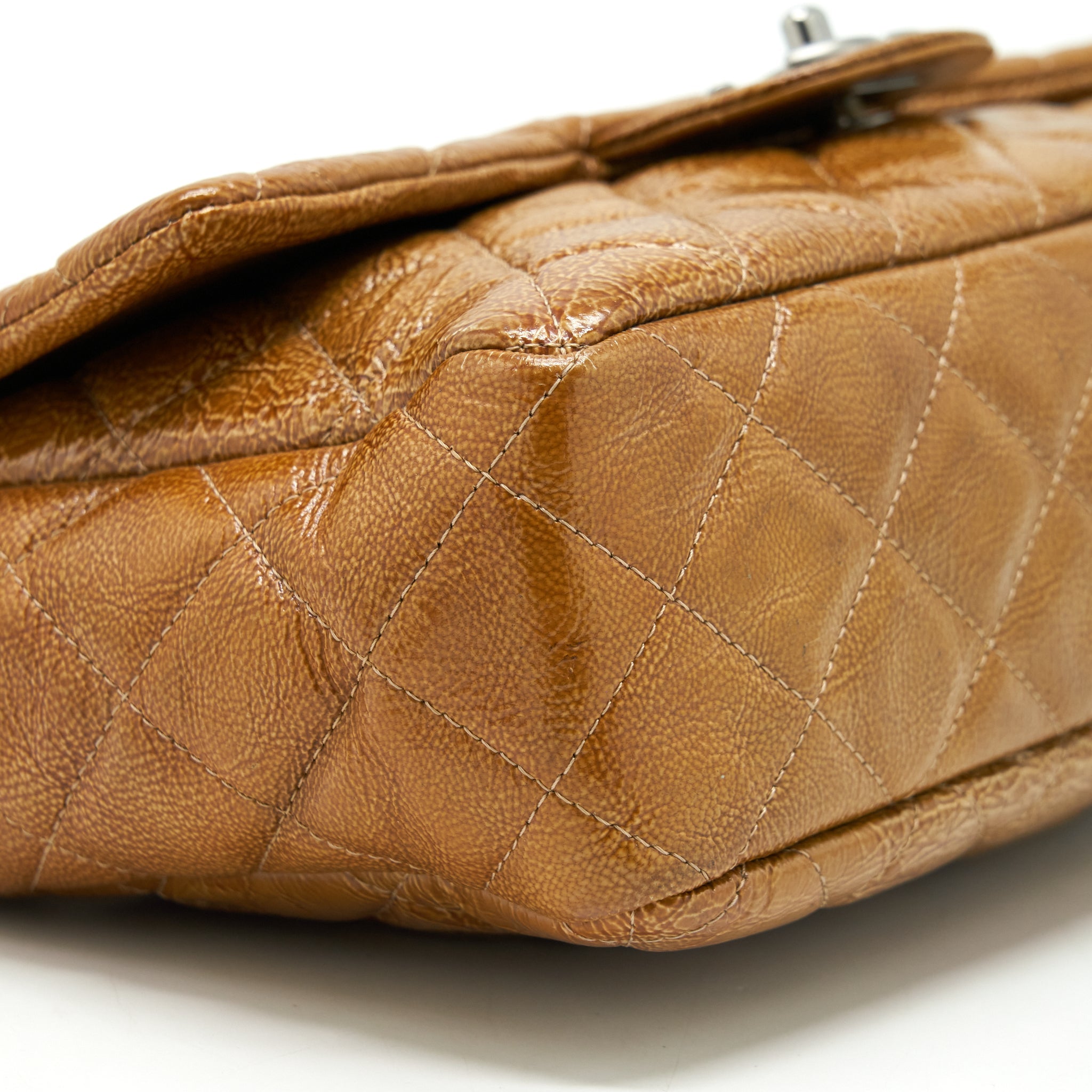 CHANEL SEASONAL FLAP BAG CARAMEL SHW