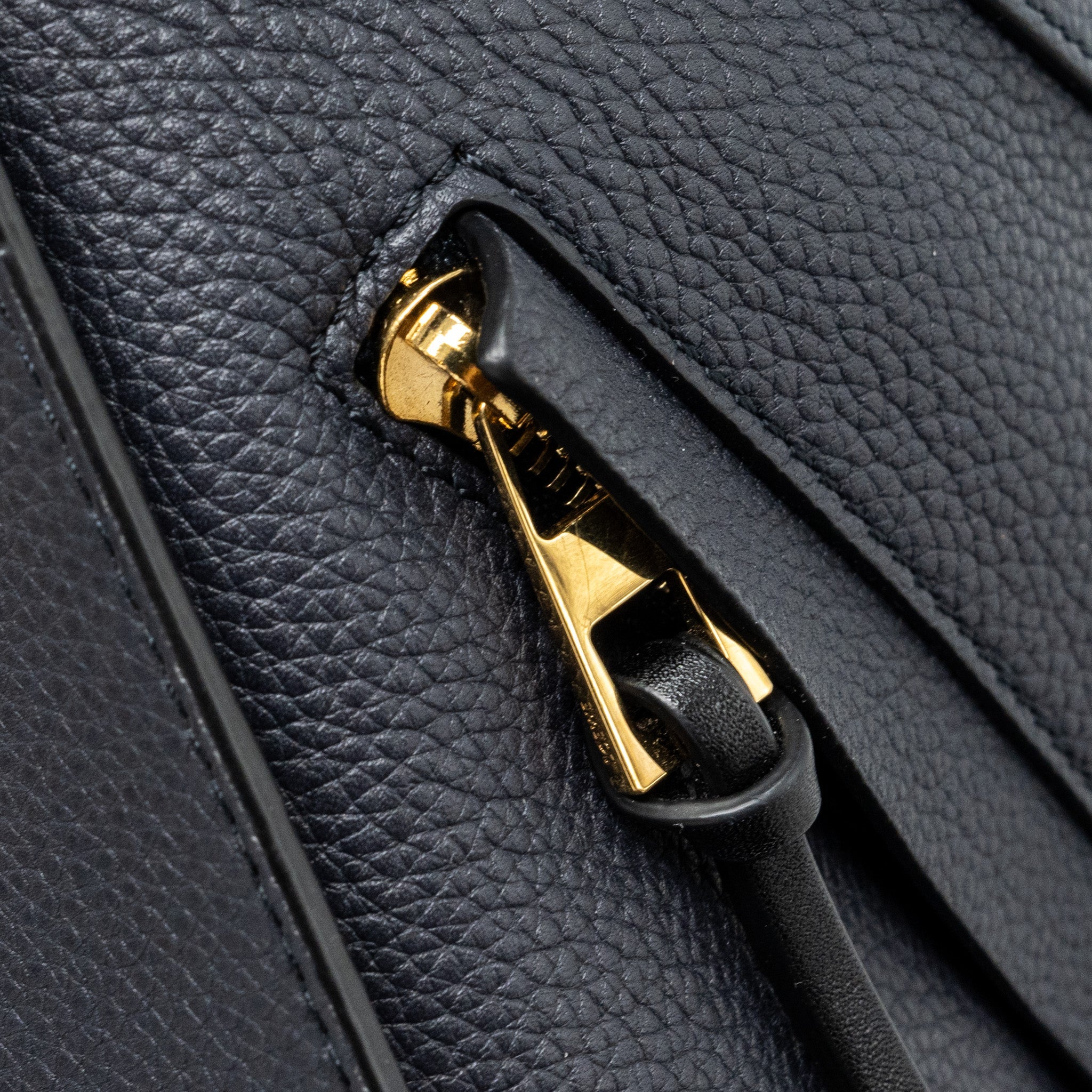 LOEWE MEDIUM HAMMOCK BAG GRAINED CALFSKIN DARK BLUE GHW