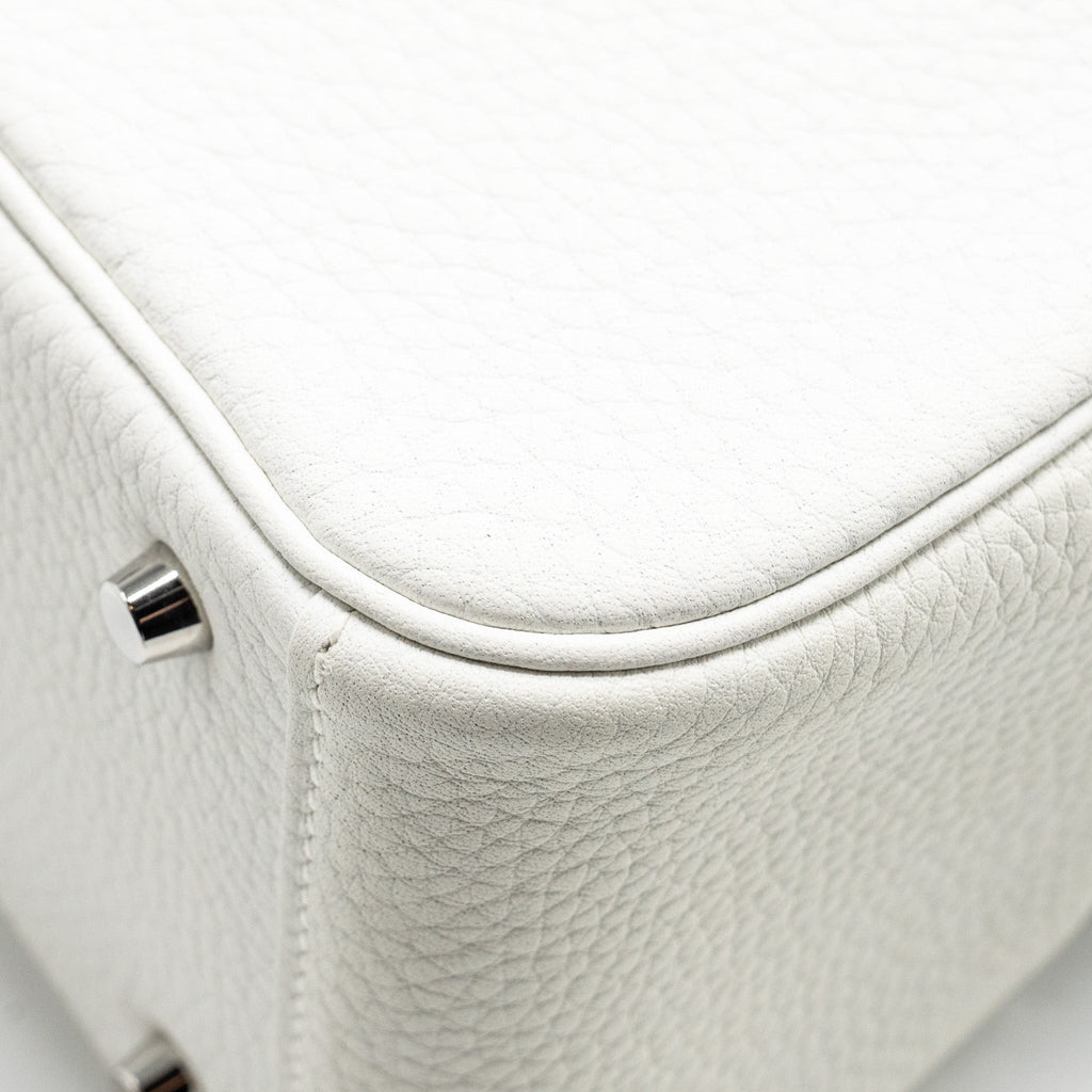 HERMES MINI LINDY CLEMENCE NEW WHITE SHW