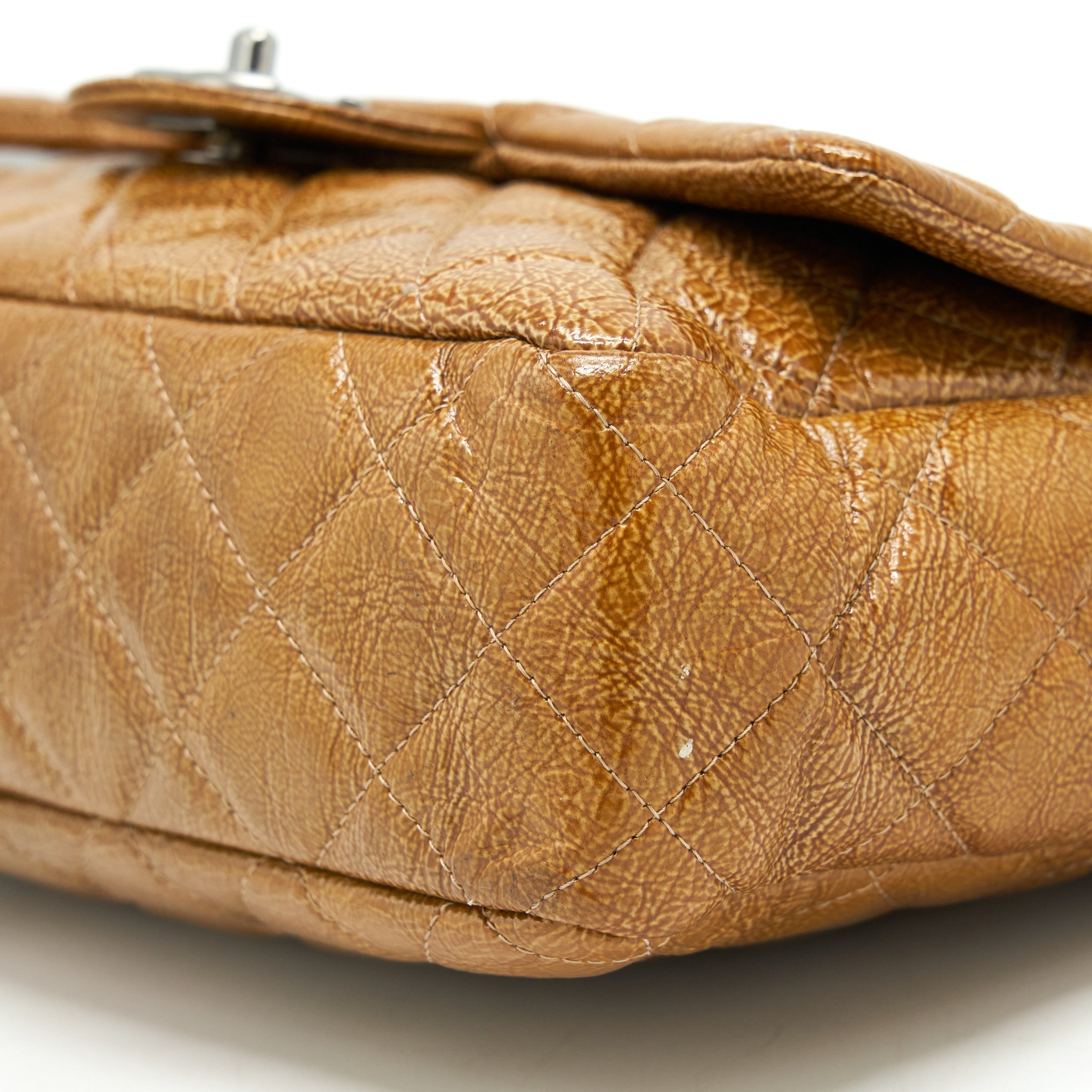 CHANEL SEASONAL FLAP BAG CARAMEL SHW