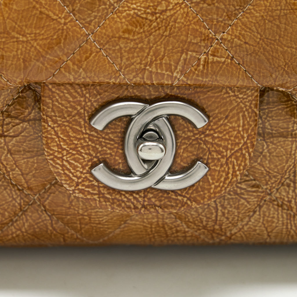 CHANEL SEASONAL FLAP BAG CARAMEL SHW
