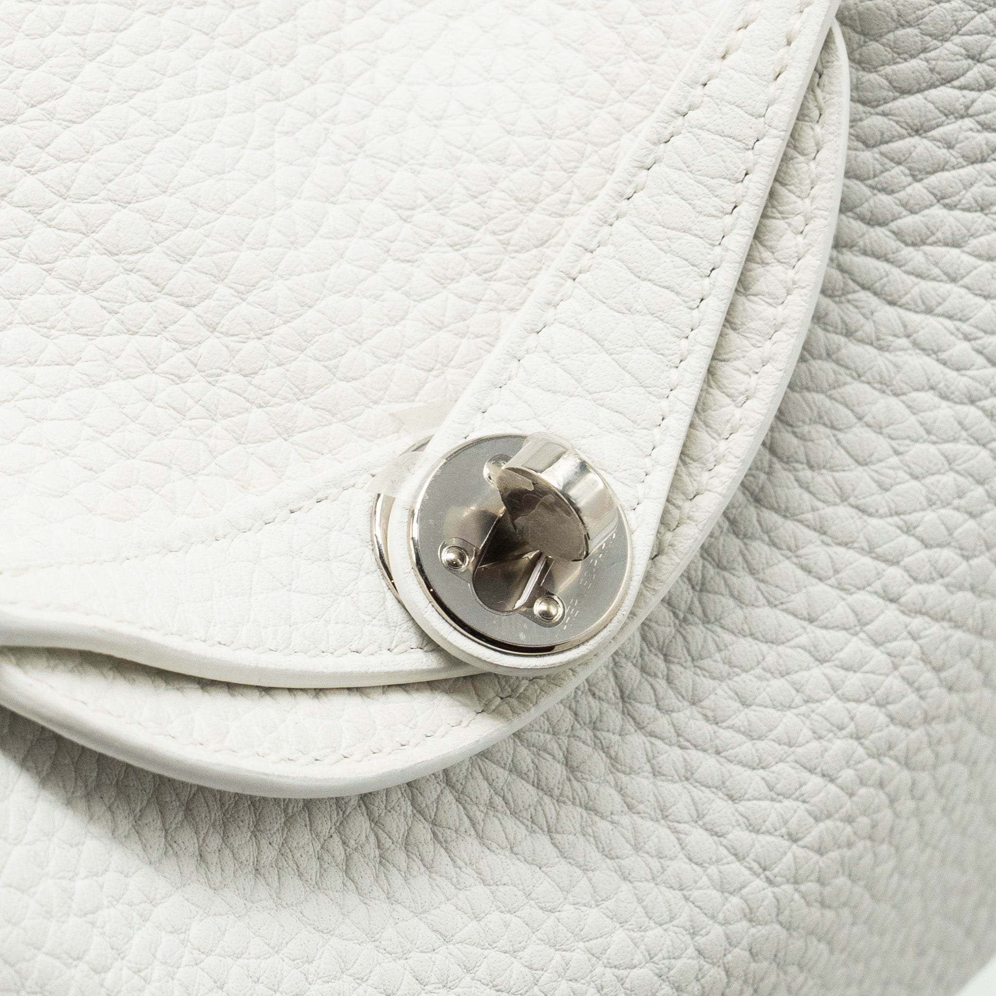 HERMES MINI LINDY CLEMENCE NEW WHITE SHW