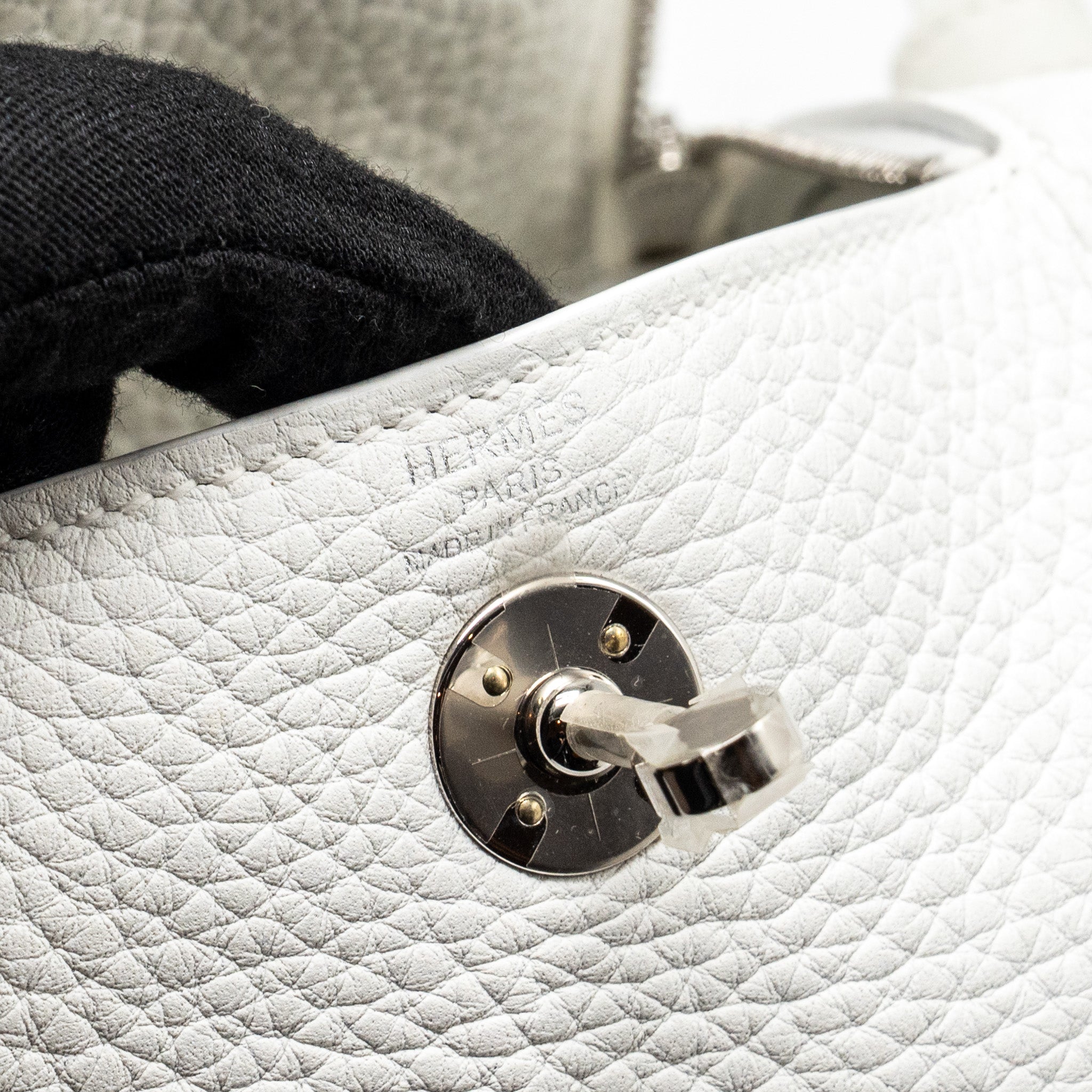 HERMES MINI LINDY CLEMENCE NEW WHITE SHW