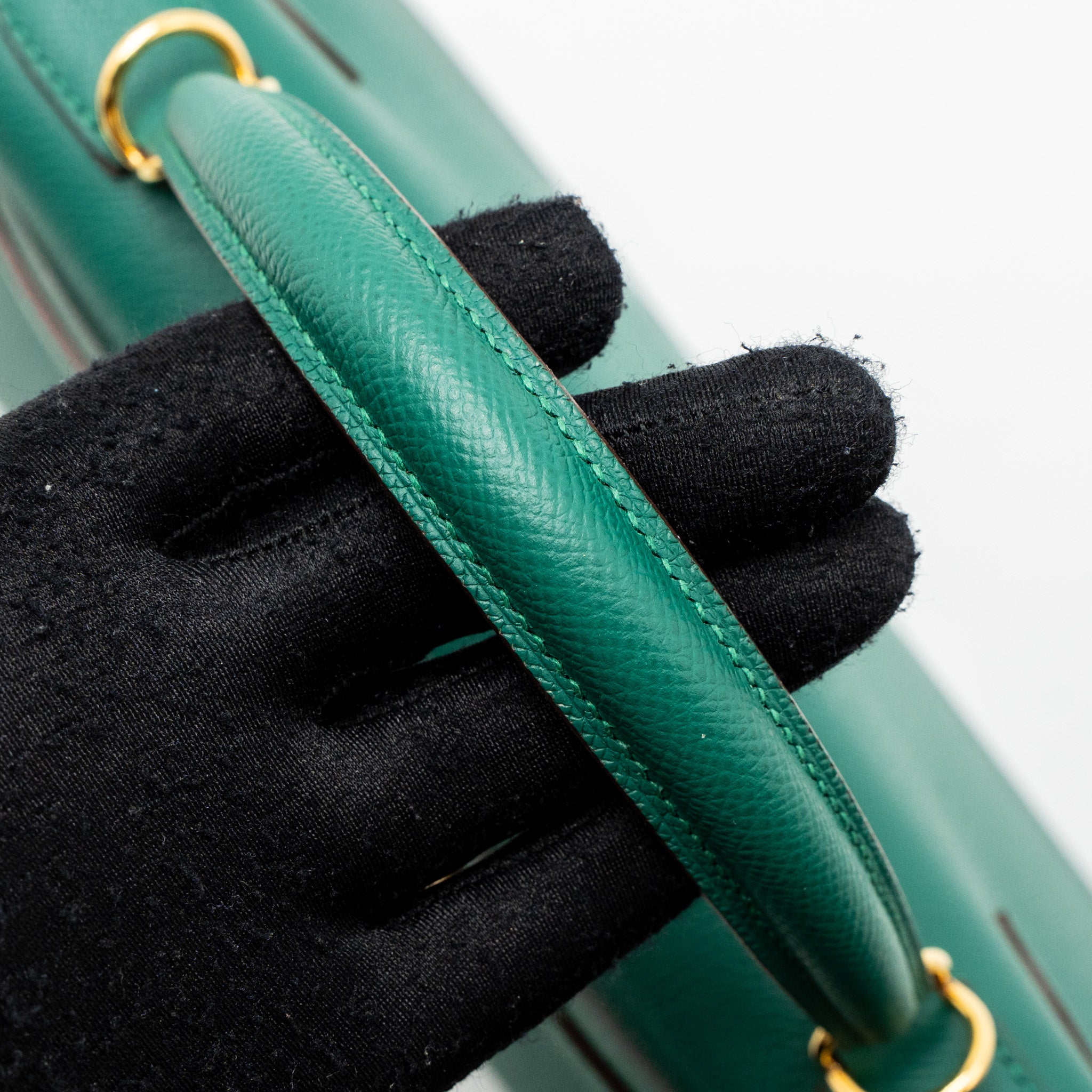 HERMES KELLY 28 SPECIAL ORDER EPSOM MALACHITE/GRIS ASPHALTE GHW