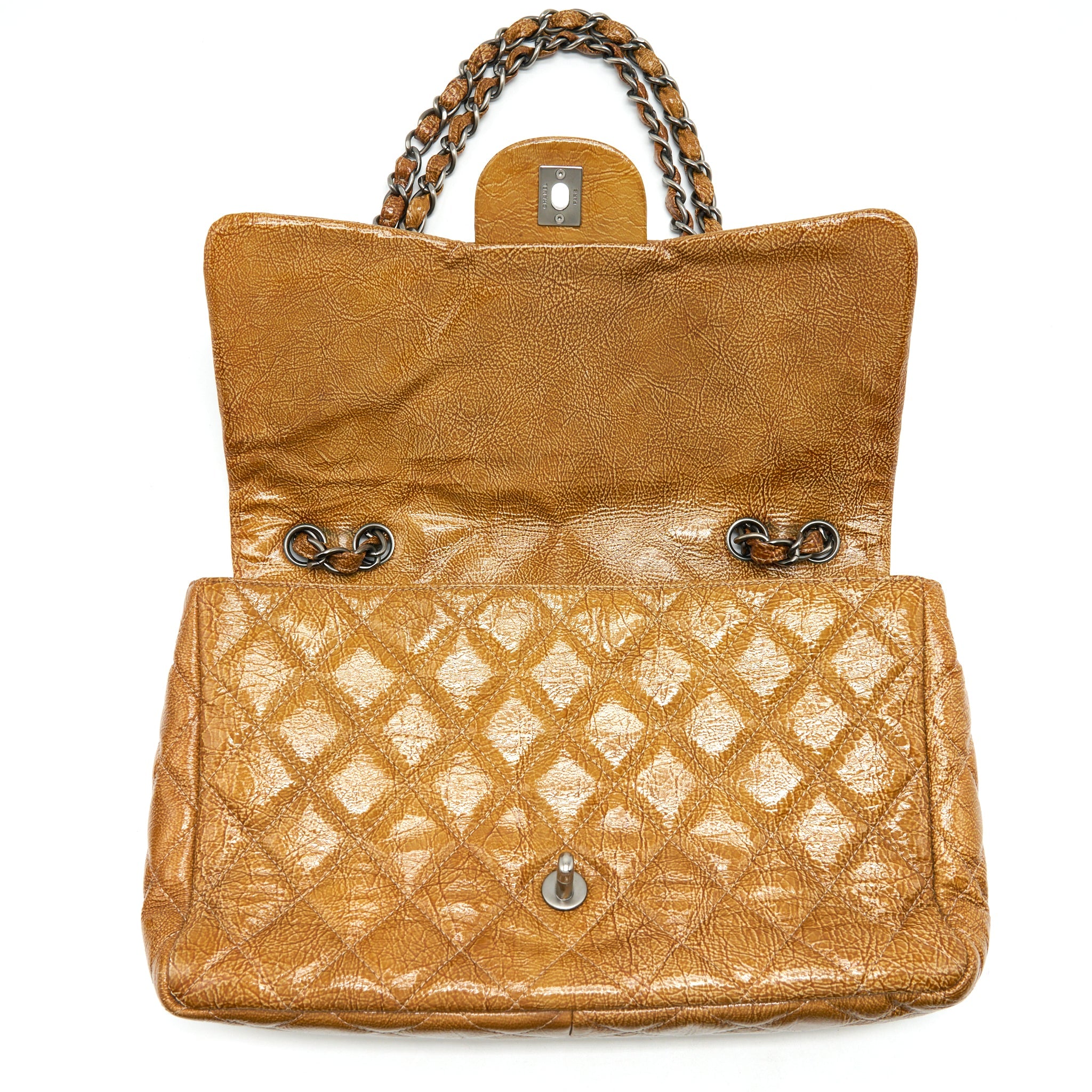 CHANEL SEASONAL FLAP BAG CARAMEL SHW