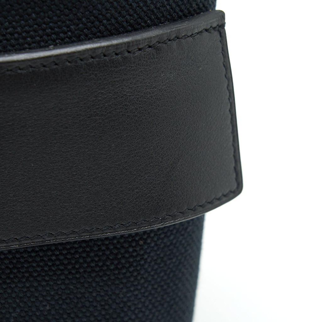 HERMES PICOTIN CARGO 18 SWIFT AND TOILE CANVAS BLACK SHW