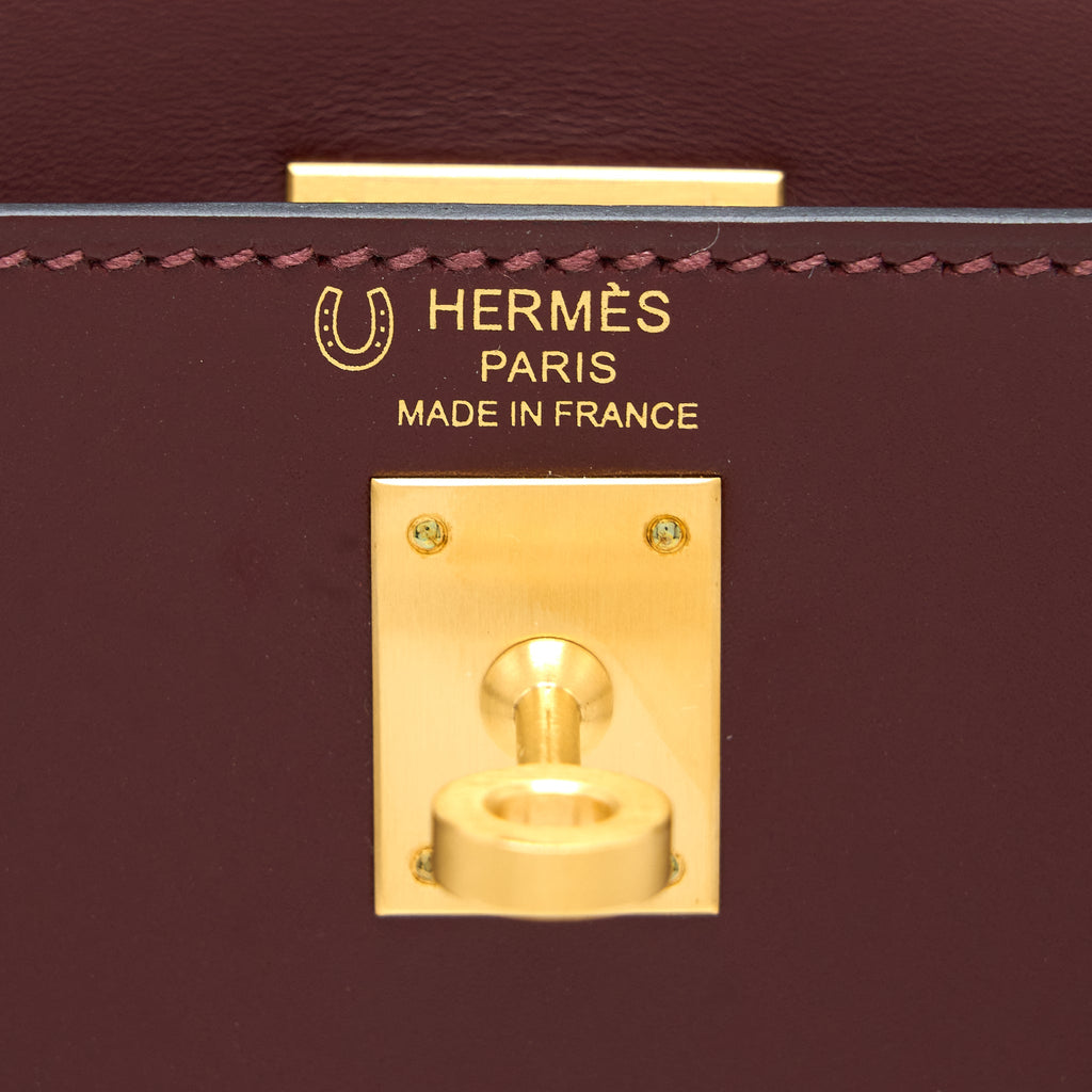HERMES KELLY 25 SPECIAL ORDER SOMBRERO ROUGE H BRUSHED GHW