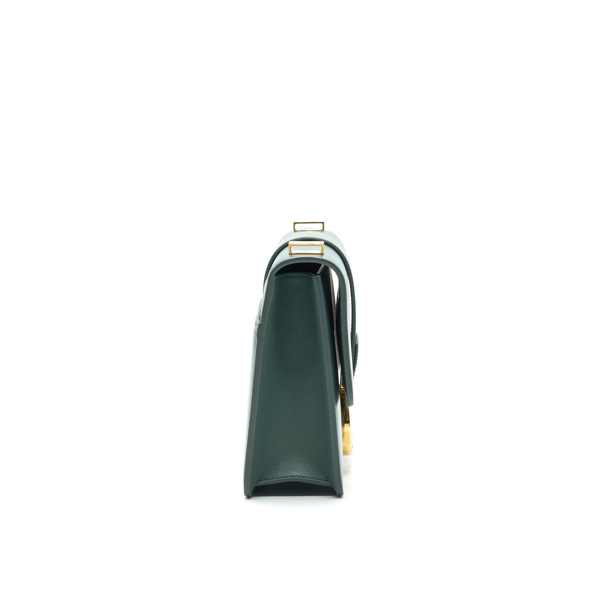 DIOR 30 MONTAIGNE MEDIUM FLAP BAG GREEN WITH GHW