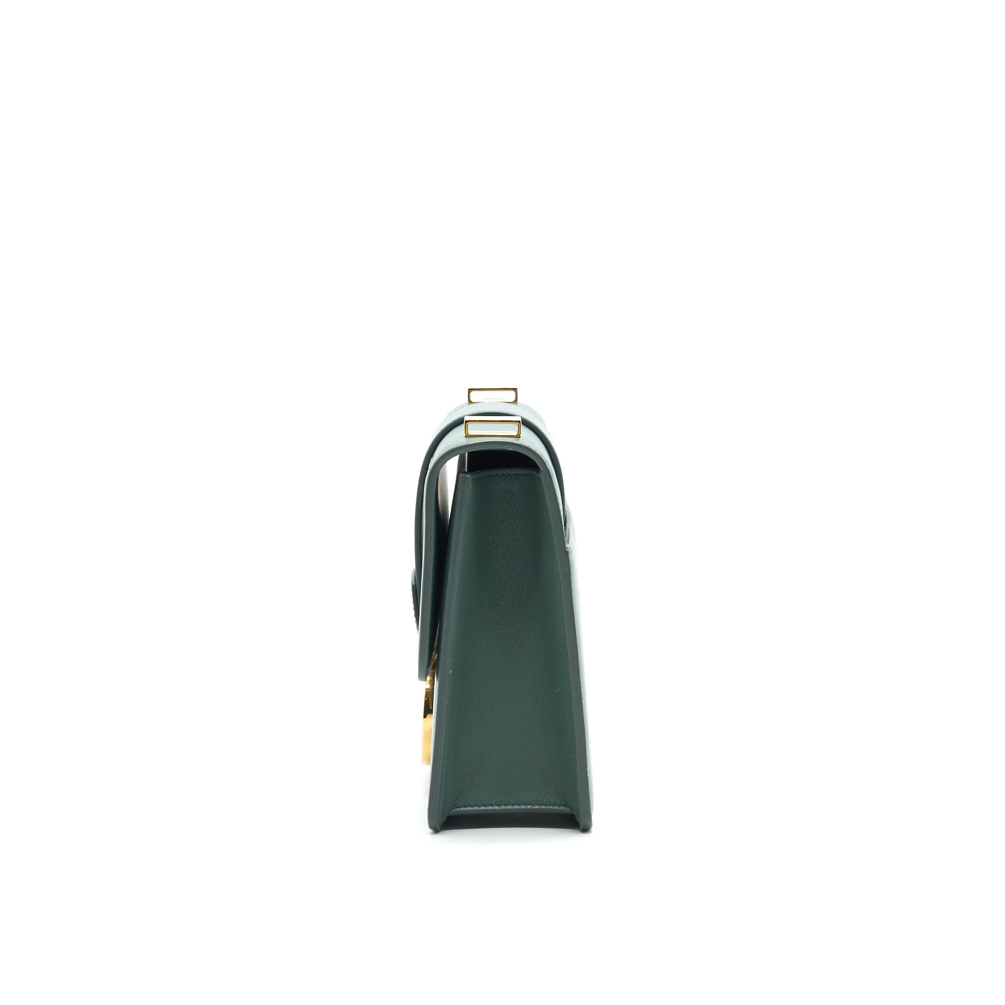 DIOR 30 MONTAIGNE MEDIUM FLAP BAG GREEN WITH GHW