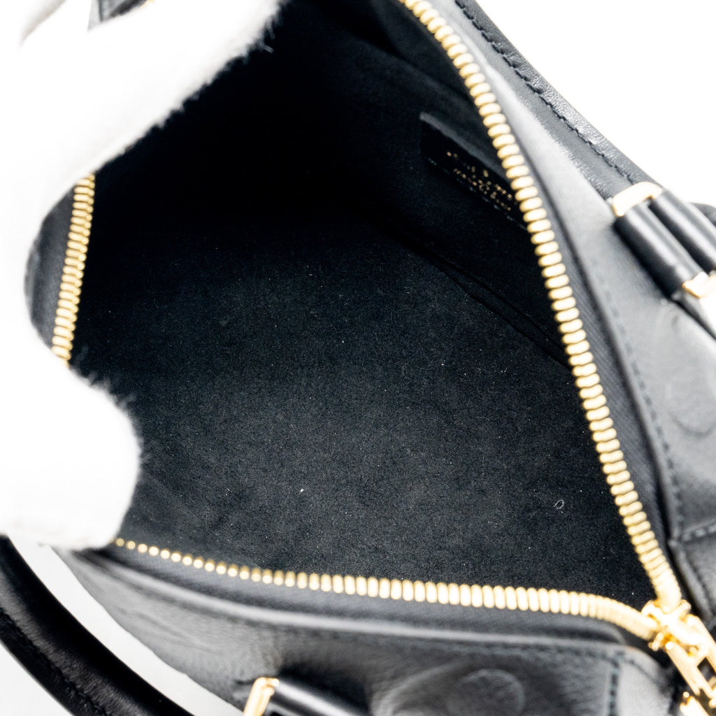 LOUIS VUITTON SPEEDY 20 BANDOULIERE MONOGRAM EMPREINTE BLACK GHW